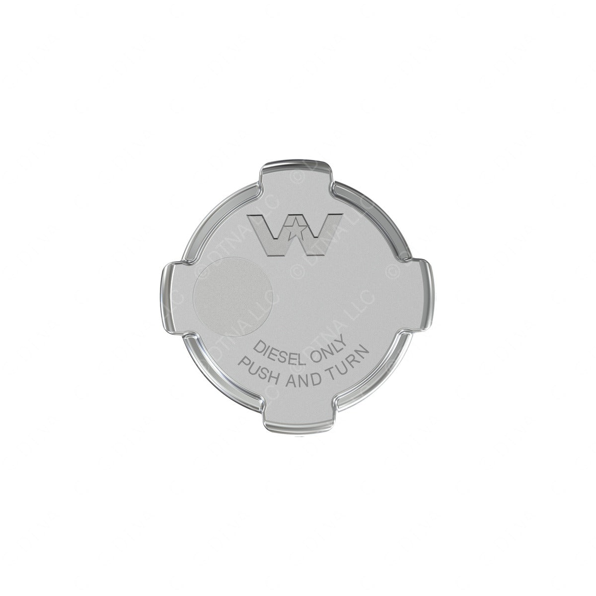 03-37017-017 -CAP - FUEL TANK, QUARTER TURN, CHROME, NO LOCK, WST