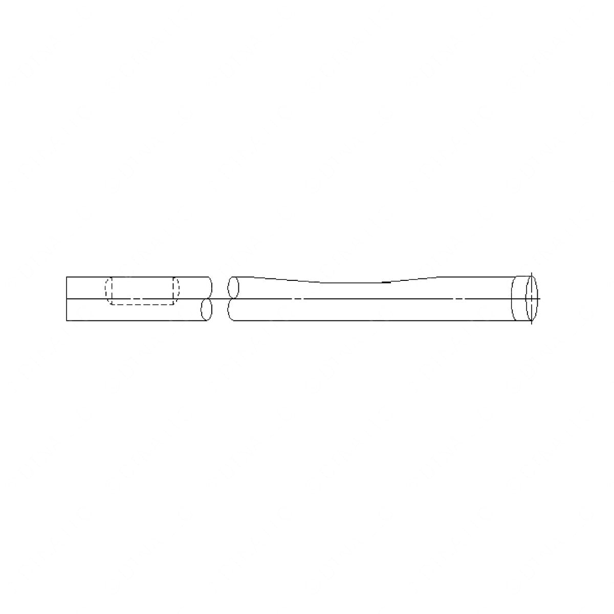 04-16621-001 -PIPE - EXHAUST, 5IN X 15DEG, 53.5