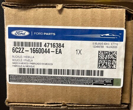 6C2Z-1660044-EA - SEAT BELT BUCKLE REAR ASSY, FORD E-SERIES VANS