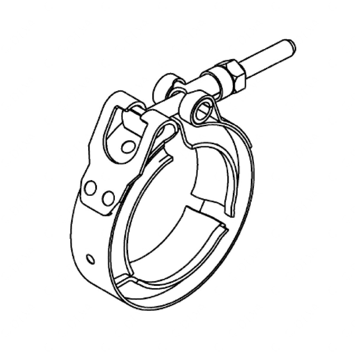 DETROIT EXHAUST MANIFOLD CLAMP - DDE 23537128