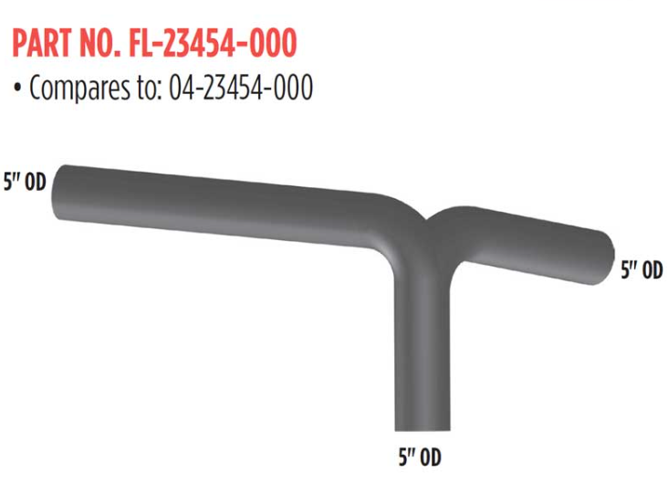 04-23454-000 - PIPE-TEE, EXHAUST