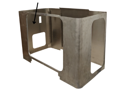 29-02458 - Peterbilt, 48" Flat Top Sleeper Panel, 1994-2006