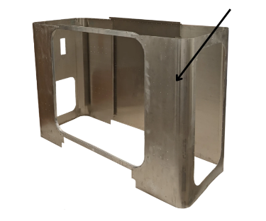 29-02536 - Peterbilt, Driver-side, 36" Flat Top Sleeper Panel 1994-2006