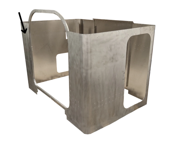 29-03418R - Peterbilt, Passenger-side Corner, 48" & 63" Ultra Sleeper Panel 1994-2006
