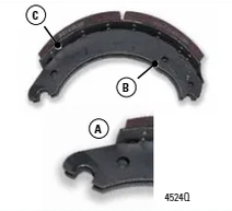 4524Q BRAKE SHOE - MERITOR Q-SERIES, 16.5" DIAMETER