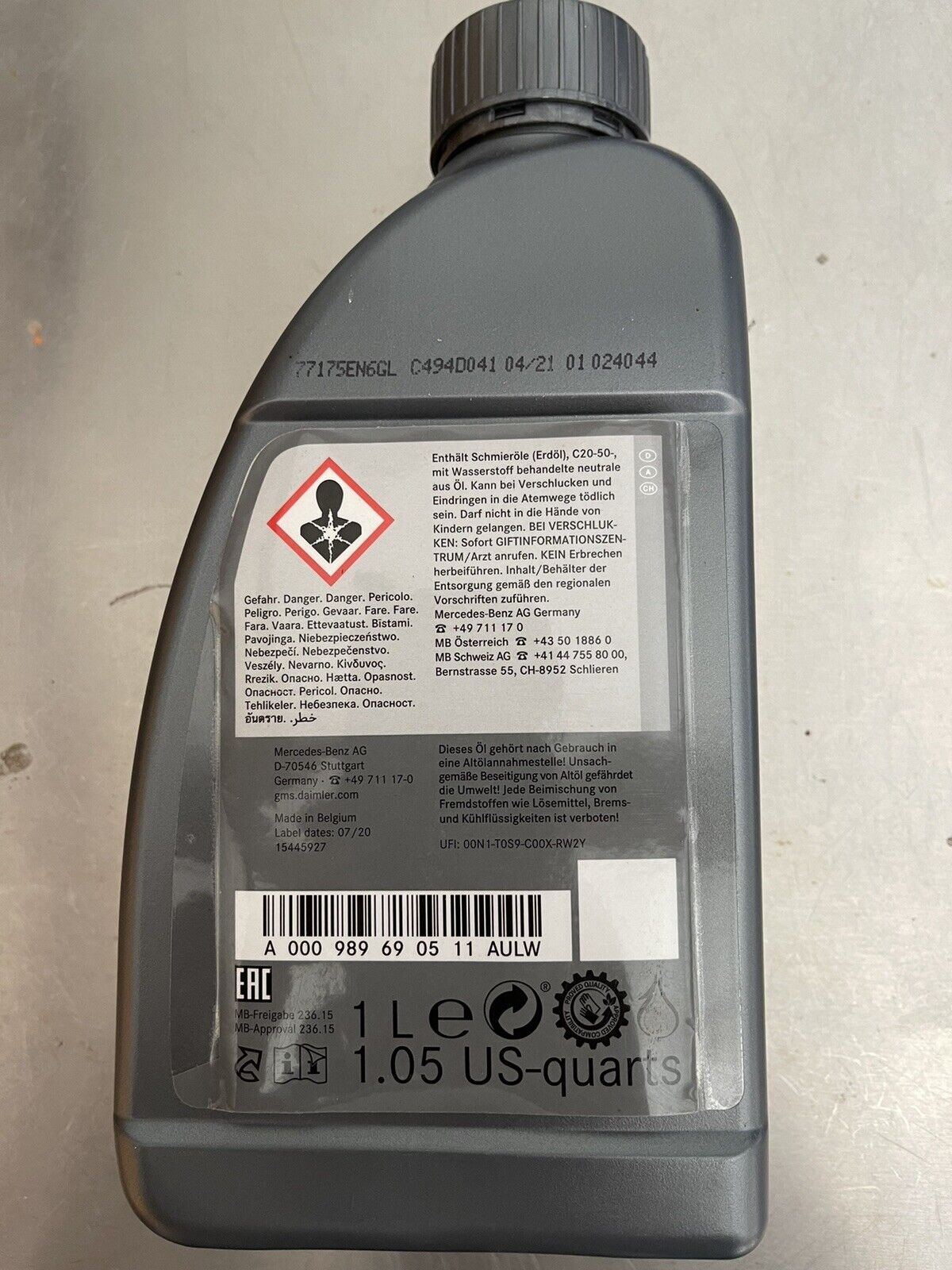 000-989-69-05-11 - Mercedes TRANS FLUID