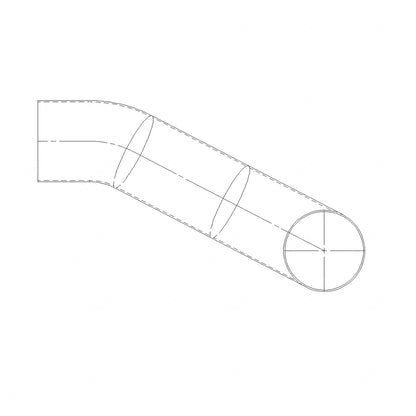 04-15653-001 -PIPE- EXHAUST, TUBE, CHROME MUFFLER RIGHT HAND