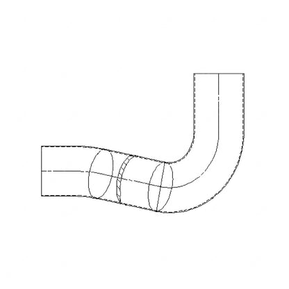 04-15653-001 -PIPE- EXHAUST, TUBE, CHROME MUFFLER RIGHT HAND