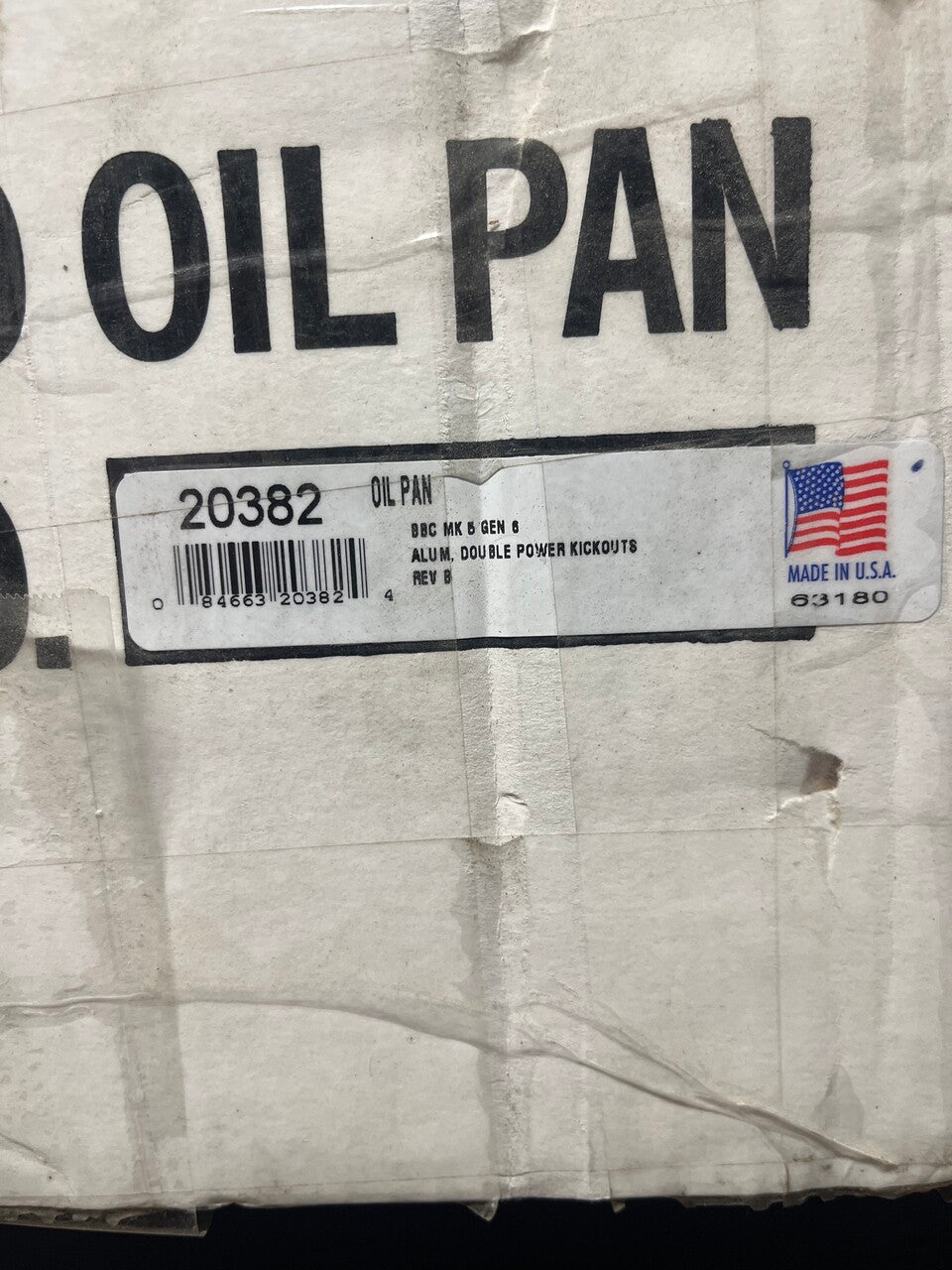 20382 - OIL PAN (GEN V, VI, BB CHEVY)