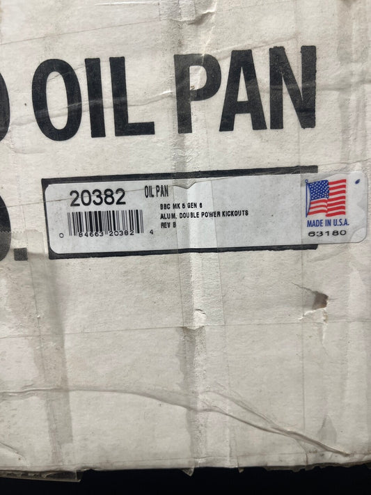 20382 - OIL PAN (GEN V, VI, BB CHEVY)