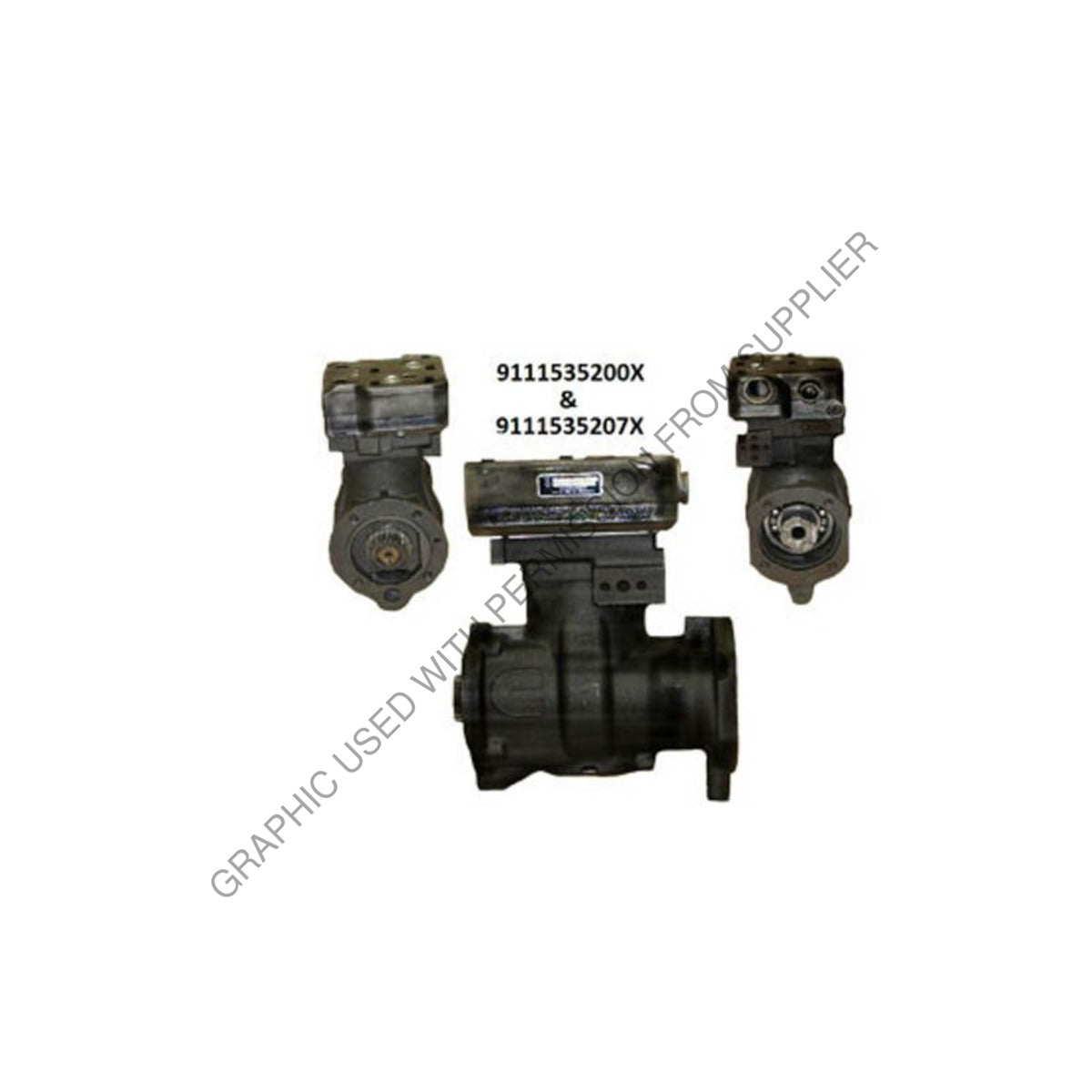 HDX 9111535207X - REMAN COMPRESSOR L,M,N WABCO 8