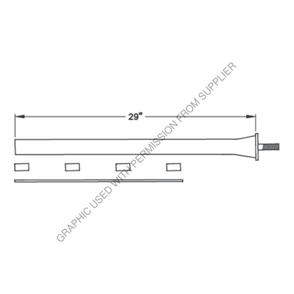BRACKET, FENDER STRAIGHT CHROM - MTQ 576
