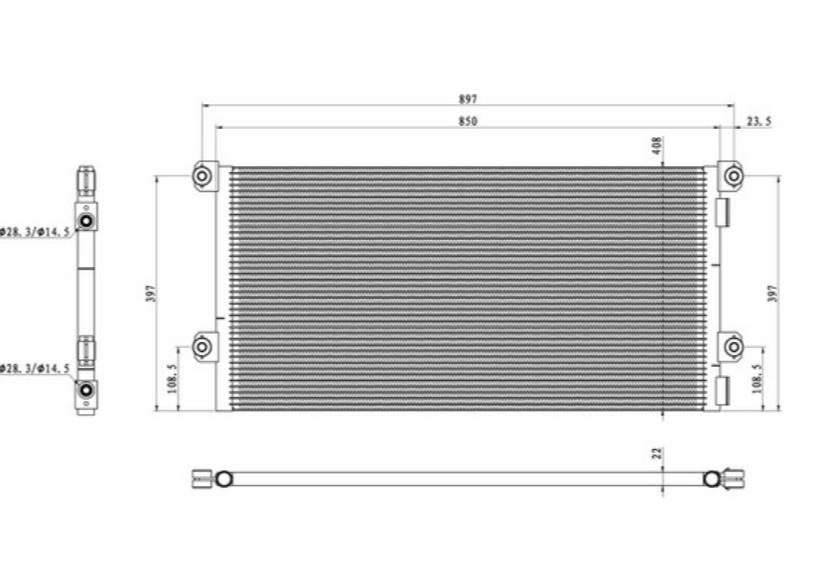 9241615 - VOLVO / MACK SERIES CONDENSER