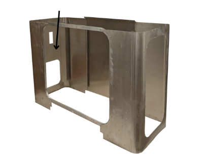 29-02370R - Peterbilt 36" Flat Top Sleeper Panel, 1994-2006