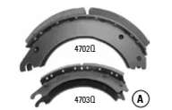 4702Q - MERITOR-Q BRAKE SHOE, 15" DIAMETER