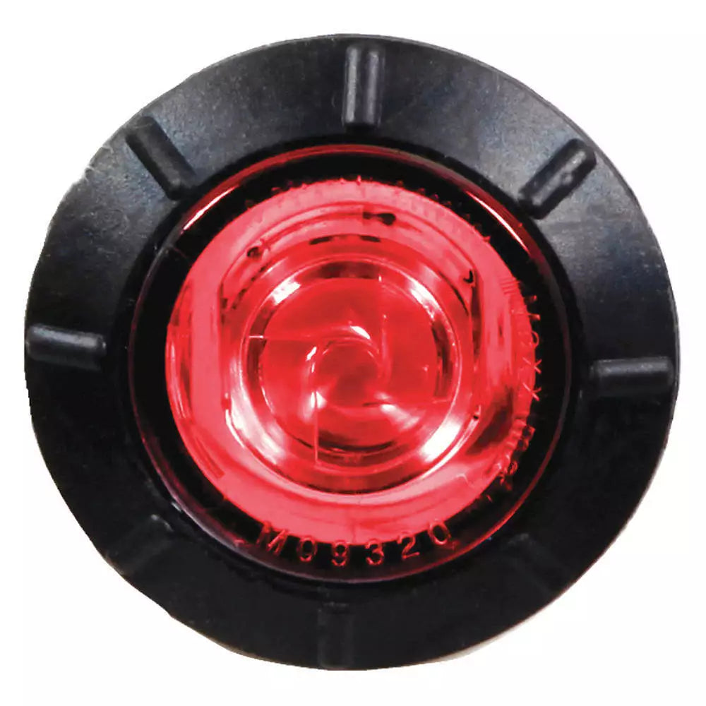 M09320RCL - 3/4 Round P2 CM Red Clear Lens